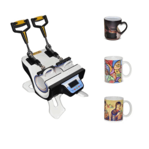 Double Mug Press Machine – Dual Station Digital Heat Press for Sublimation Mugs 6oz to 17oz